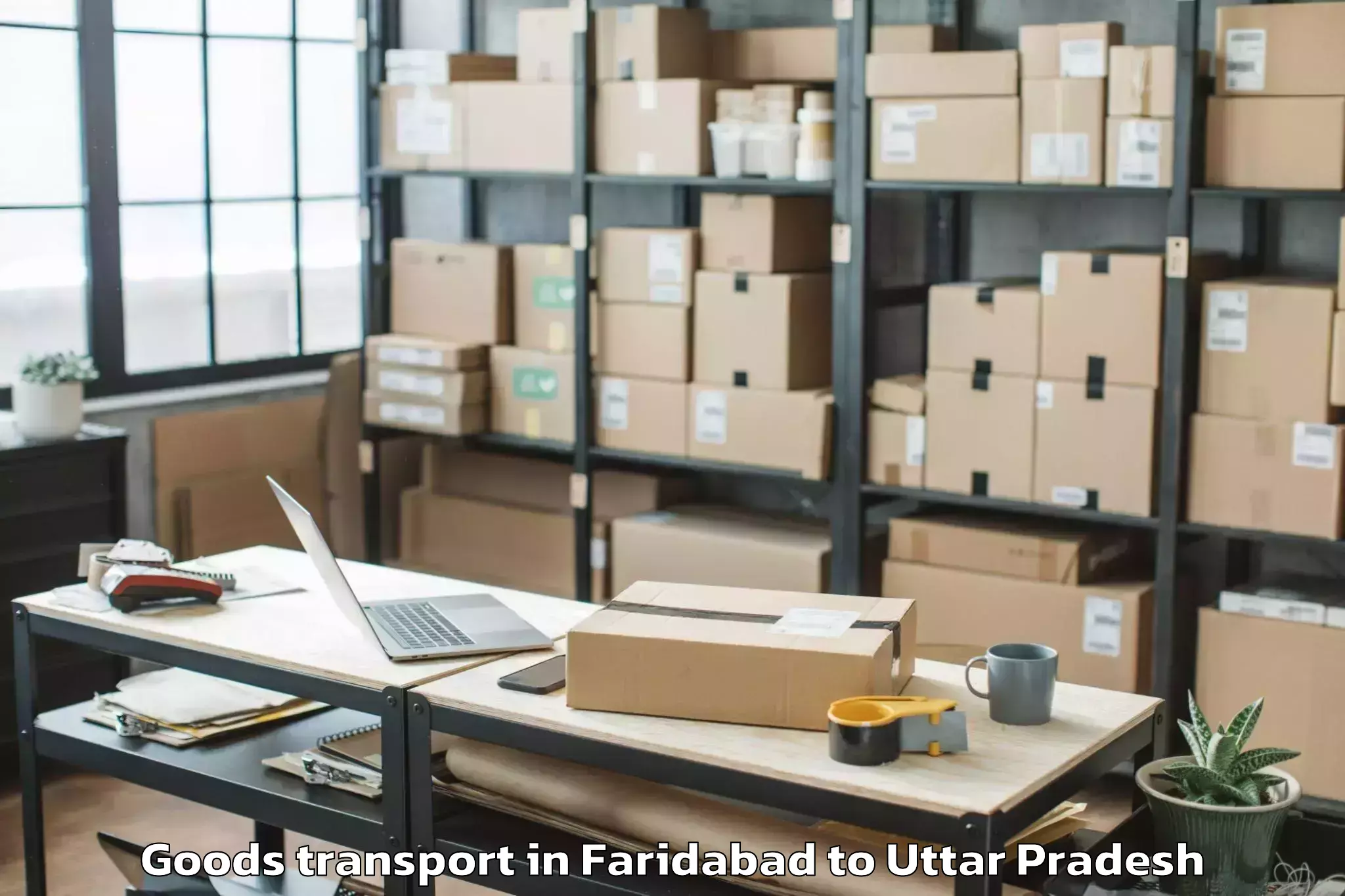 Easy Faridabad to University Of Allahabad Allaha Goods Transport Booking